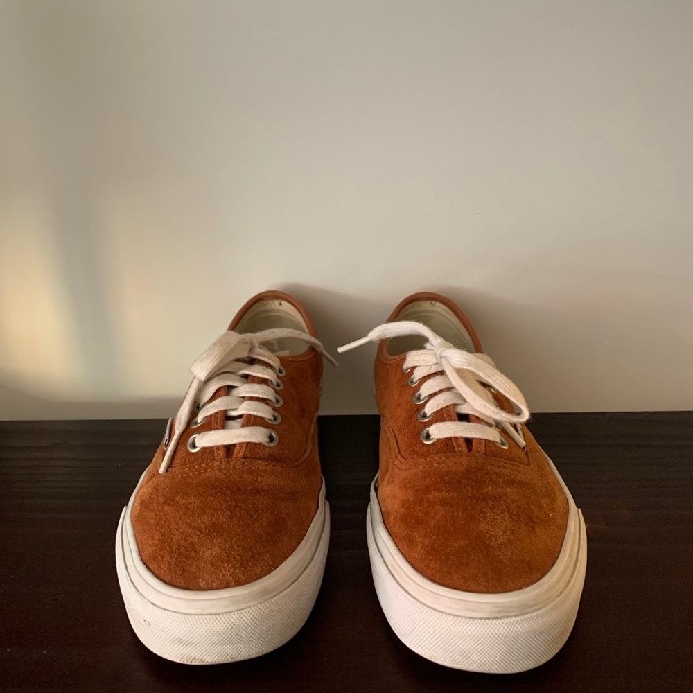 Vans burnt orange scotchgard low top sneaker